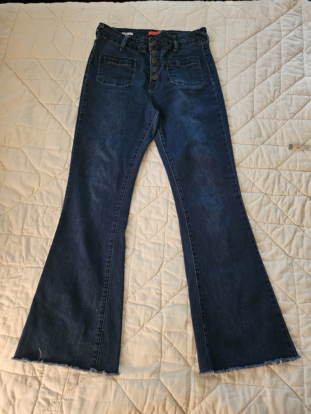 Hot Kiss - 5 Button - High Rise Flare Jeans- Size 7